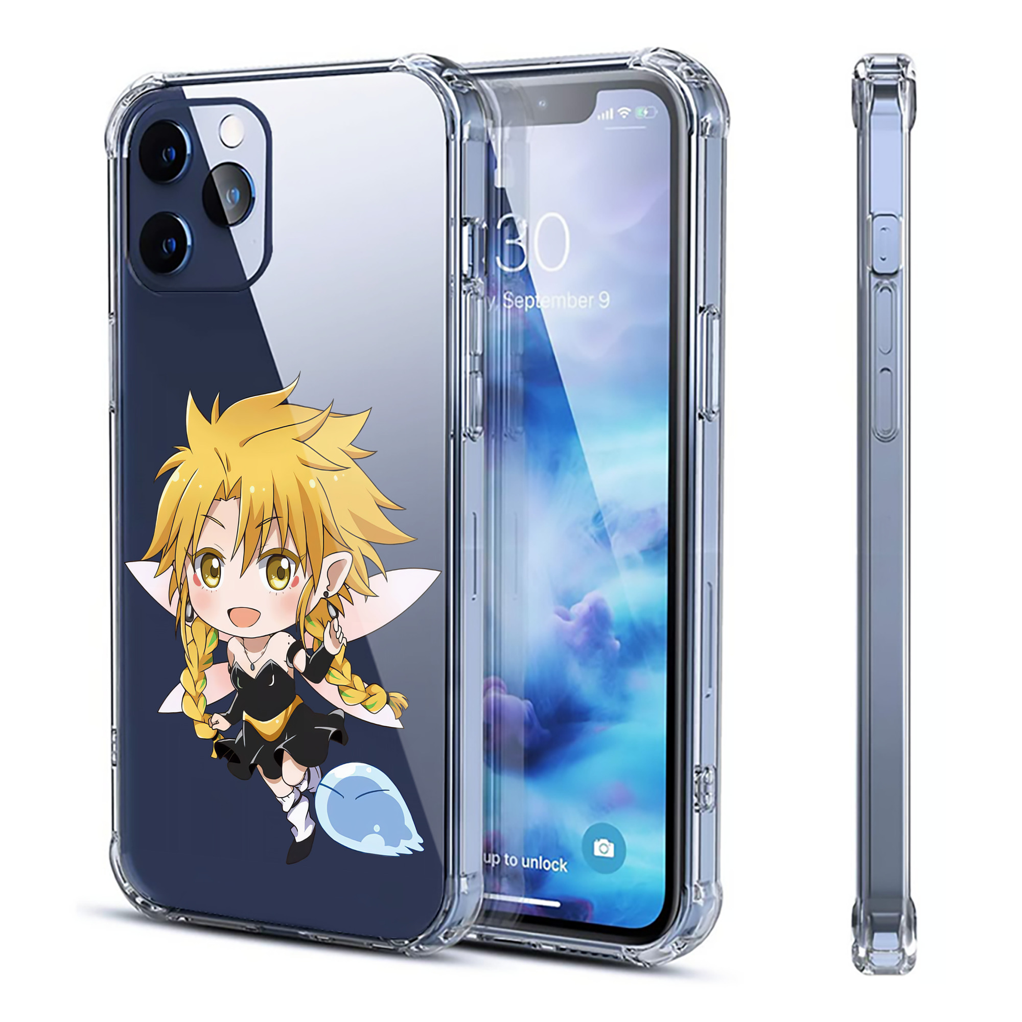 （画像用） 転スラ Regarding Reincarnated to Slime 【iPhone 12シリーズ対応】透明スマホケース（クリアソフトケース）